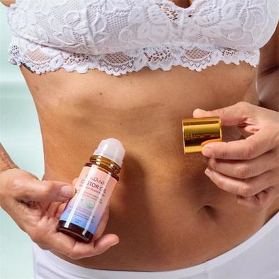 1/2 Stück 50 ml Bio-Rizinusöl mit Rosenquarz-Roller Reise Nährend Feuchtigkeitsspendend 1,7 fl oz Reines Natives Roll-on-Rizinusöl