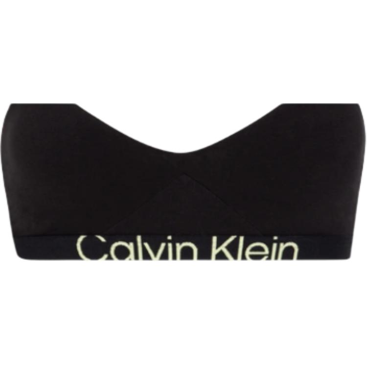 Calvin Klein Mild Jacquard Light Sports Soft Padded Wireless Bra Women Bras Space-Black QF7398AD-UB1