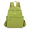 Backpack women's solid color casual simple versatile schoolbag literary style outdoor travel commuting texture women's schoolbag