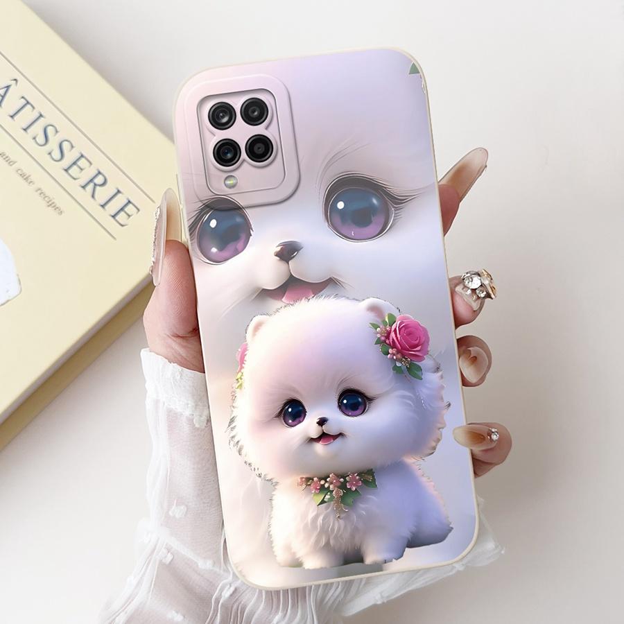 For Samsung A22 A225F 4G Phone Case Flower Painted  Proective Cover for SamsungA22 A22s a 22 S 5G Soft Silicone Funda Capa