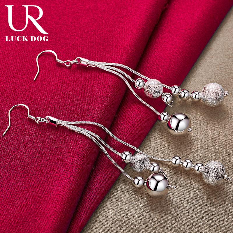 Cercei piercing cu pandantiv cu margele din argint 925 Bijuterii la modă pentru nuntă