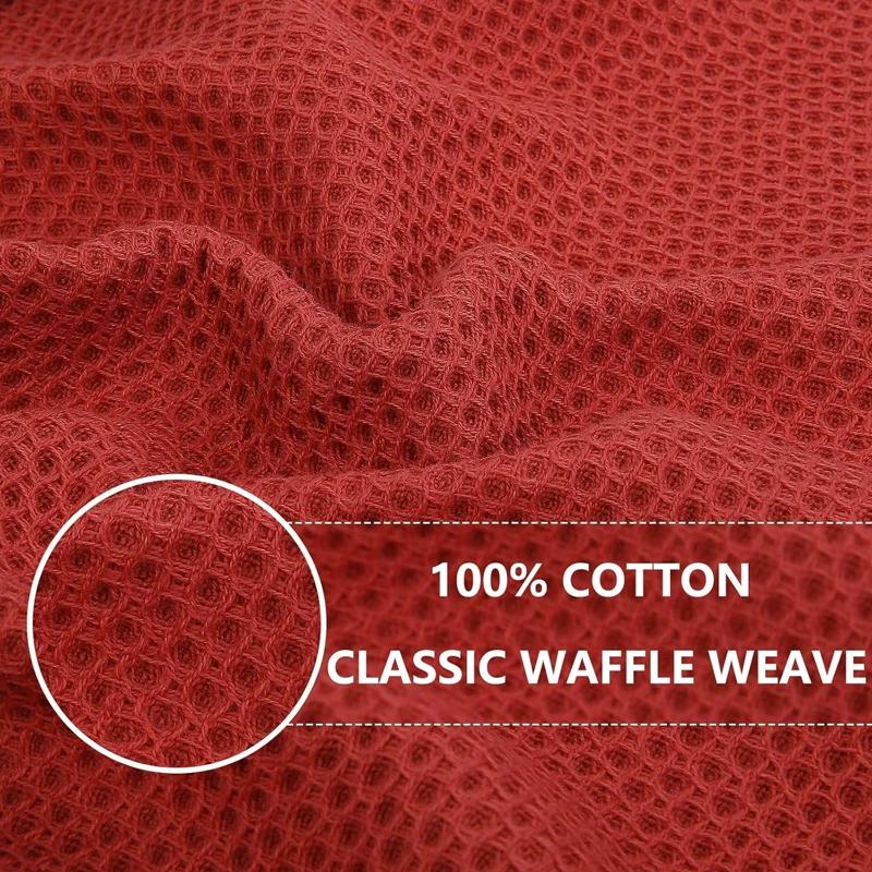 100% Cotton Kitchen Towel Ultra Soft Cleaning Absorb Water Cloth Waffle Honeycomb Cleaning Cloth Household Kitchen Accessories