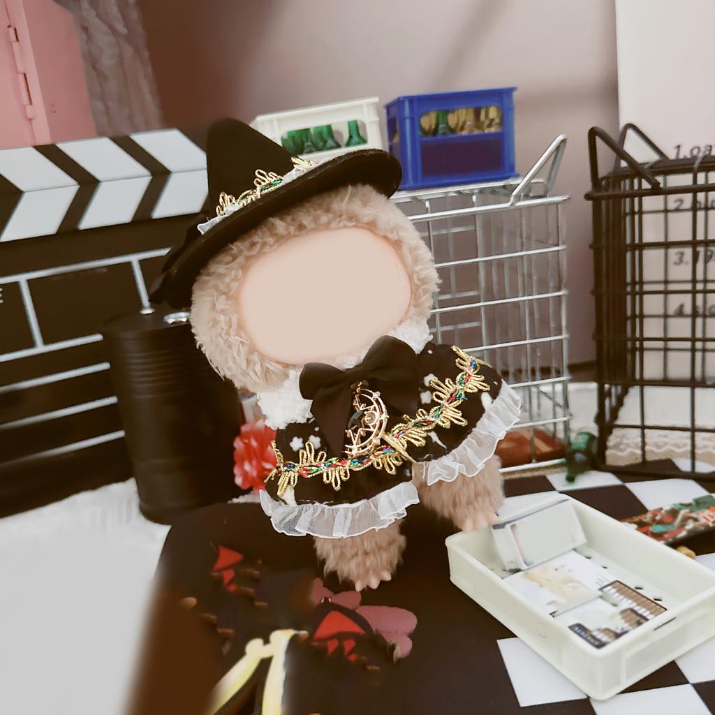 Clothes + Hat + Scarf 15cm Pendant Doll Clothes Doll Accessories (doll Not Included)