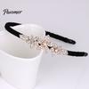 Woman Headband Elegant Style Non Slip Headwear Hair Girl Hairband Hoop Band Flower Rhinestone Headdress Accessories
