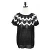 Shiz Madam Long Sleeve Tee Cotton Linen Punching Wave T57546