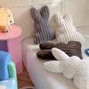 Striped Rabbit Plush Throw Pillow – Soft, Skin-Friendly Cushion for Home Decor Gift