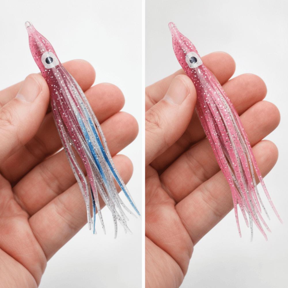 50PCS Mixed Color Octopus Fishing Lures Soft Saltwater Fishing Lures  Saltwater Fishing