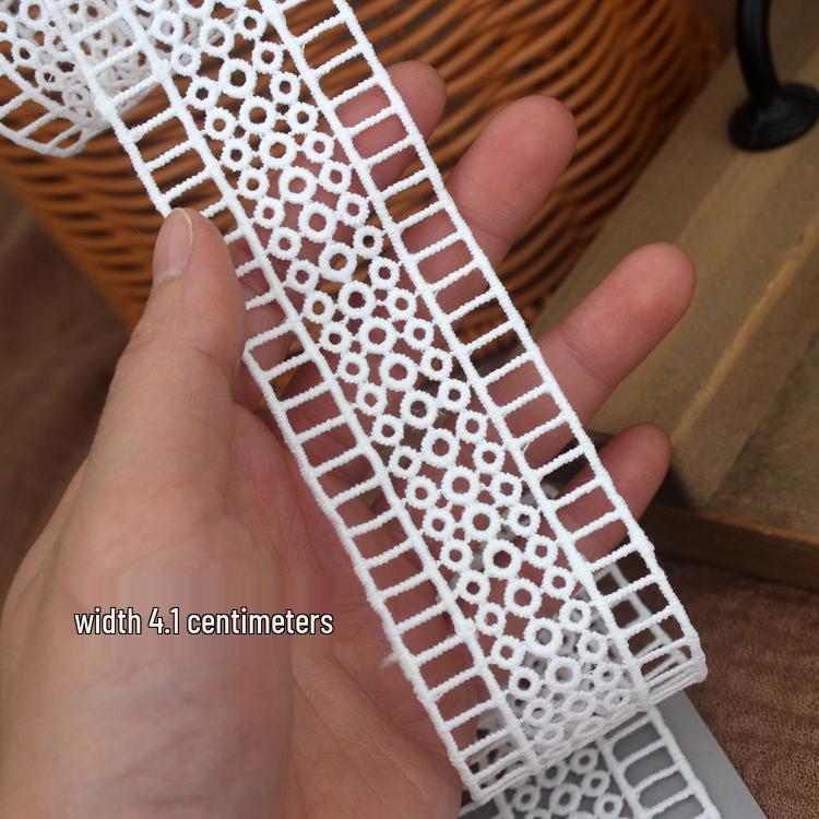 Milk Silk Lace Trim for DIY Sewing and Decorative Accessories