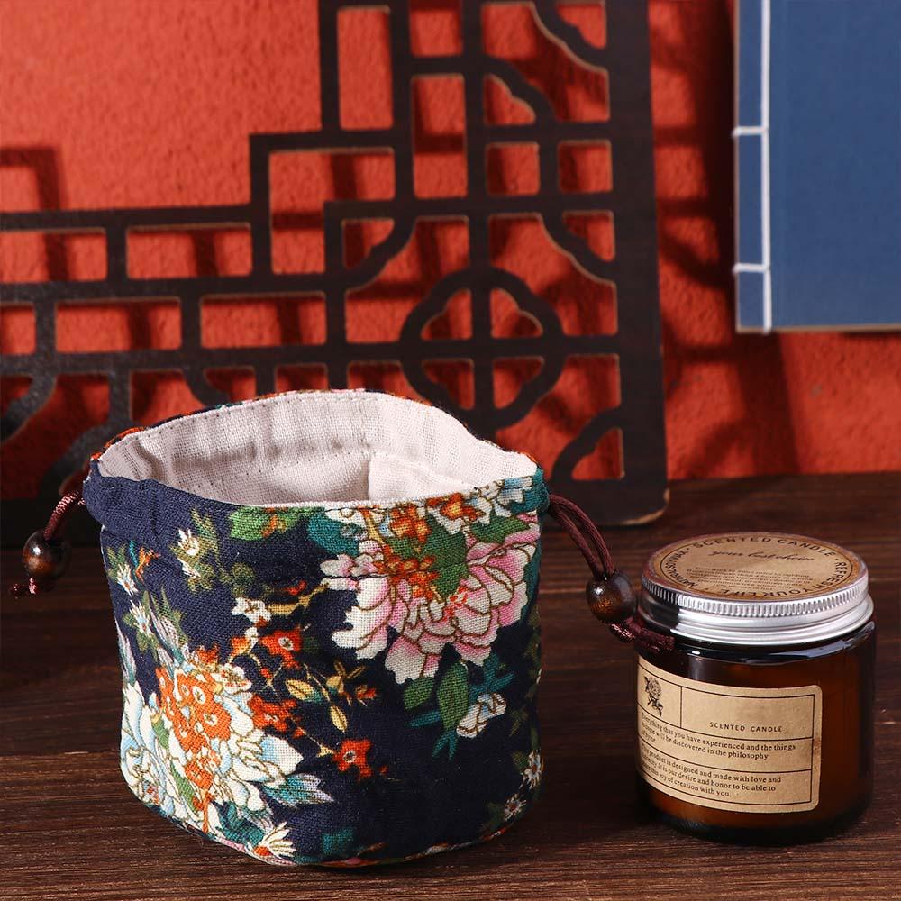 Drawstring Bundle Pocket Cotton Linen Teaware Storage Bag Teapot Bundle Pocket Tea Tools Teacup Bag