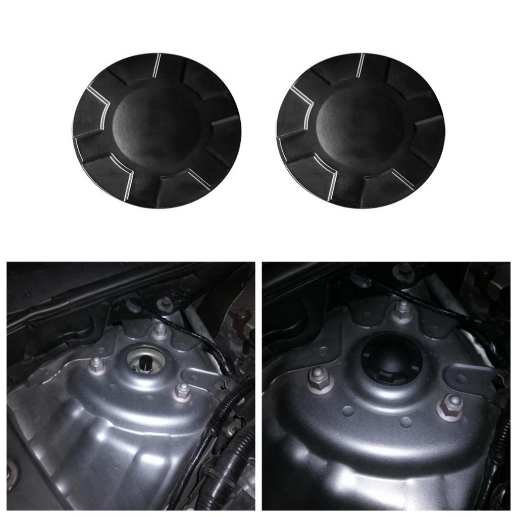 2Pcs Waterproof Dustproof Shock Absorber Trim Protection Cover Cap for Mazda 3 CX-4 CX-8 Atenza Car ABS Accessories