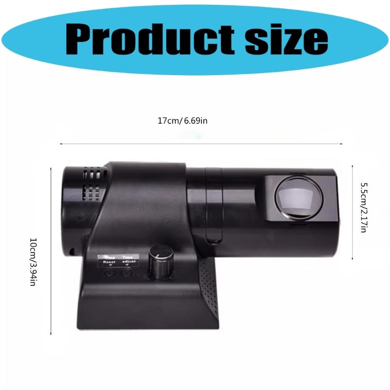 Analog Digital LED Projection Clock with 4 Color Slides and Remote Control for Easy Time Viewing In Bedroom or Office