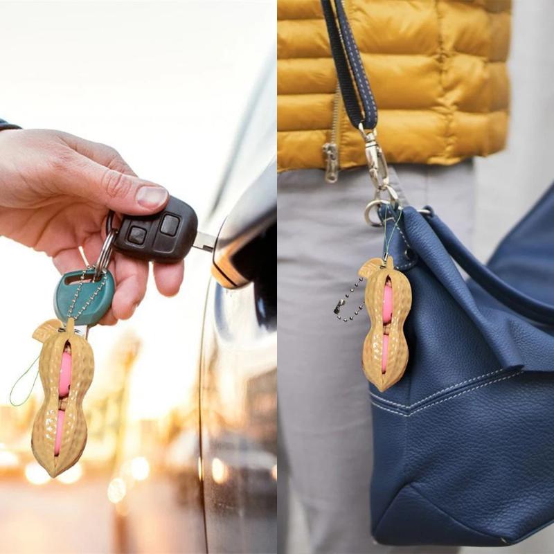 Fingertip Toy Soft And Cute Edamame Keychain Stress-relieving Squeezing Pea Adorable Stress-relieving Toy