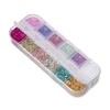 48Grams/Box 12 Colors  Crushed Glass Stones Resin Filling Irregular Broken Stone for DIY Epoxy Resin Mold Crafts Nail Art Decor