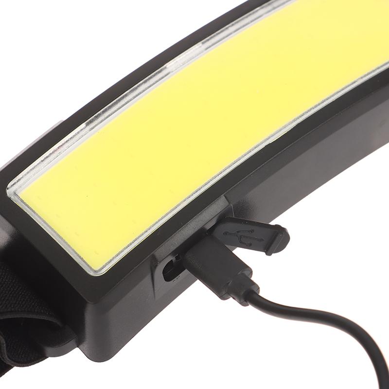 Cob Portable Led Headlights 3 Mode Outdoor Headlight Built In Battery Usb Rechargeable Head Lamp Camping Fishing Climbing Lanter