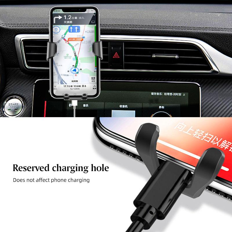 ABS Schwerkraft Auto Handyhalter GPS Lüftungsschlitz Halterung Für Citroen C5X e-C4 X e-C3 C4 C3 C5 Berlingo C-Elysee C-Crosser C1 C6