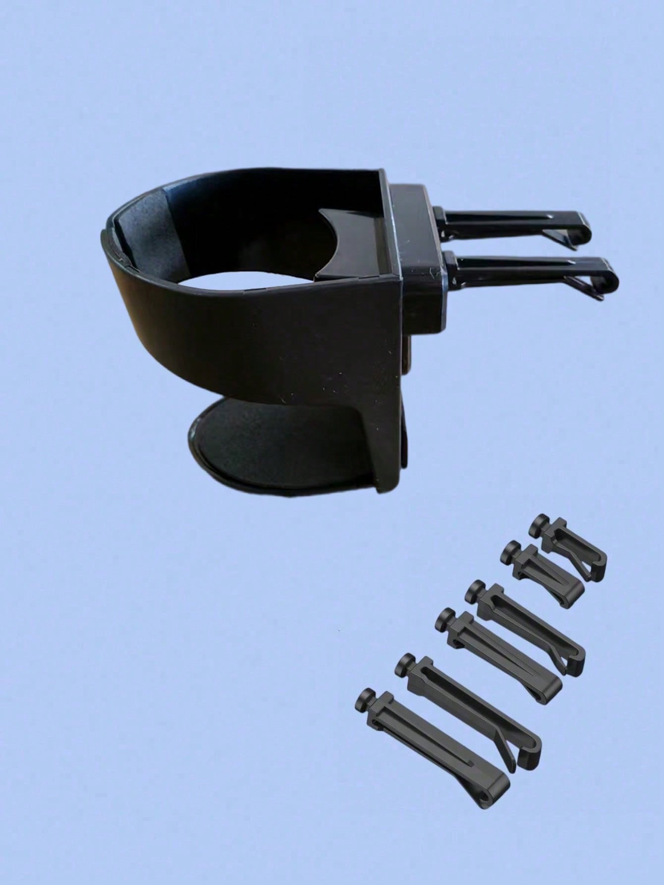 

The foldable car air vent cup holder, made of ABS material, provides great convenience for car owners to place drinks in the car