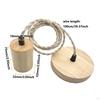 Pendant Light Cord Hanging Vintage Lamp Fitting for Bedroom