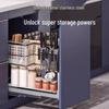 Kitchen Cabinet Pull-out Spice Rack Organizer