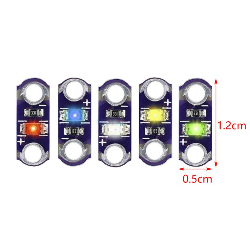 5Pcs High Quality 3-5V 40MA LilyPad Led Orange/Yellow/Green/White/Blue/Red Small LED Light Module For DIY KIT 3V-5V SMD DIY Kit