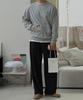 BYMONO [-5Kg Pants 32-46] Mono Jumbo Waffle Wide Sweatpants