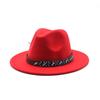 British Woolen Jazz Top Hat Men And Women Big Eaves Hat Big Eaves Felt Hat Trendy Hat