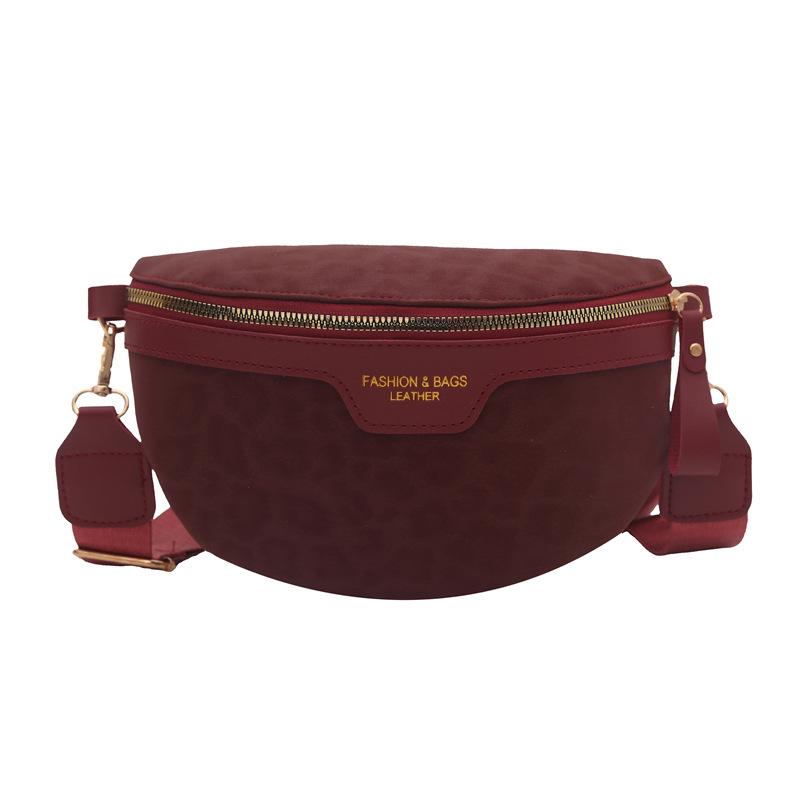 A High-end Leopard Print Fashionable, Casual, Simple and Niche Chest Bag and Waist Bag
