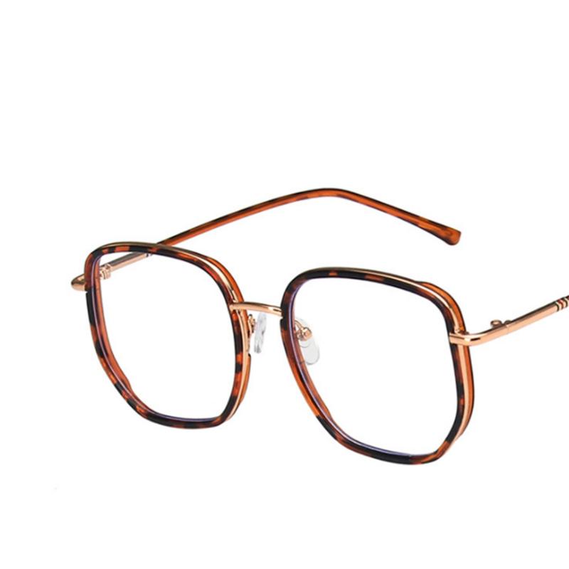 Irregular Big Frame High Performance Clear Eyeglasses Oversize Fashion Myopia Nerd Spectacles -0.5 -1.0 -2.0 -3.0 -4.0 to -6.0