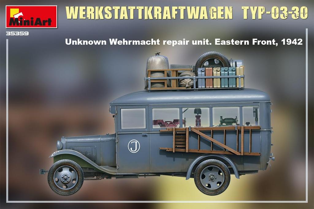MiniArt Scale Workshop Vehicle Type with Repair and 1 Plastic MA35359 1/35 Craftsman's 03-30 Machine, Tools, Soldier, Model,