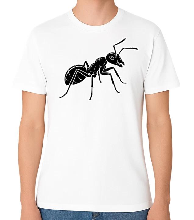 Ant Graphic T-Shirt Minimalist Insect Nature Art Tee Unisex Casual Top M