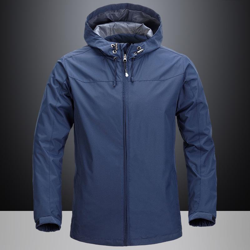 Jacket Men's Autumn Men's Casual Jacket Men's Tooling Jacket Windproof Rainproof Outdoor Sports Hooded Jacket Men