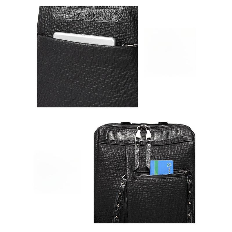 Women's New Fashion Korean Style Large Capacity Anti-theft Female Travel Backpack All-match Leather Leisure Bag