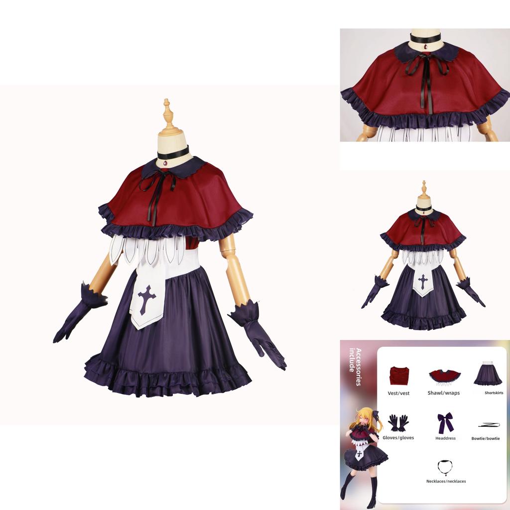 Oshi No Ko Hoshino Rubii Cosplay Stage Costume Dress Set Halloween Role Party