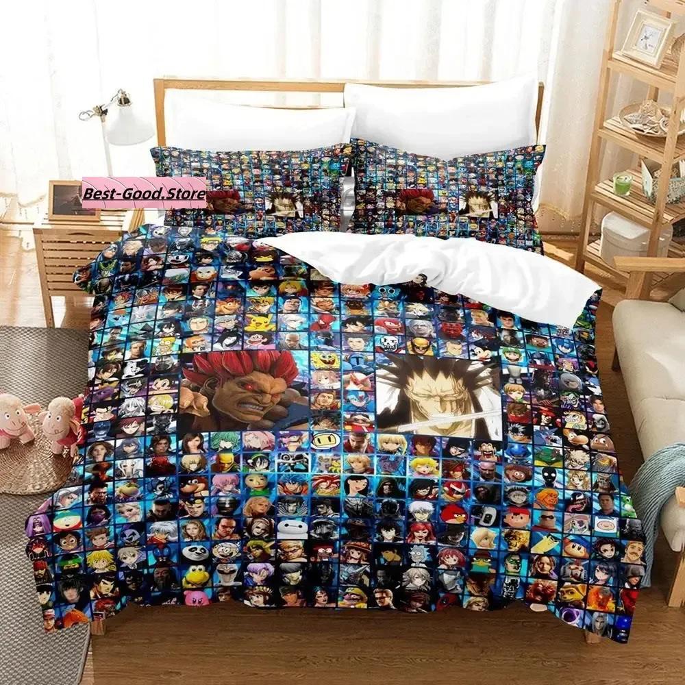 Tengen Toppa Gurren Lagann 3D Anime Printed Bed Set Duvet Cover Pillowcase Bedding Set Linen Sheet Quilt Cover Queen King Size