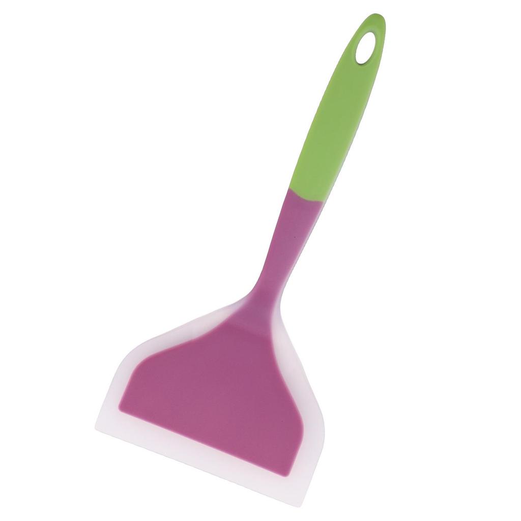 Silicone Non-Stick Omelet and Crepe Spatula – Wide and Thick Design