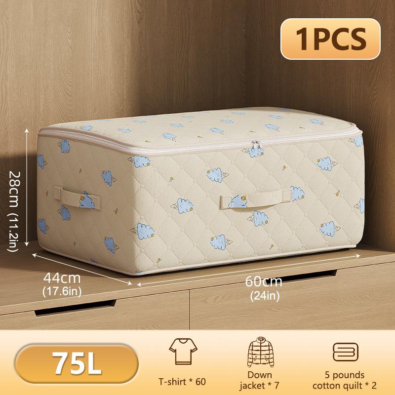 

Сумка для хранения одеял, большая вместимость, складные сортировочные сумки, водонепроницаемый пыленепроницаемый органайзер для одежды, сумка для переезда 75L