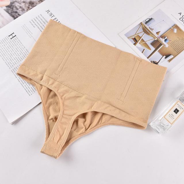 Women Thong Panty Shaper Slimming Underwear Butt Lifter Belly Shaping Cincher Brief Body Shaper High Waist Tummy Control Panties