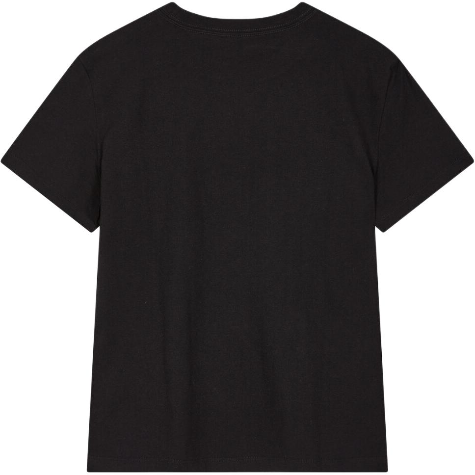 Calvin Klein Jeans Minimalist Letter Print Round Neck Short Sleeve T-Shirt Women T-Shirts Black 40WL259-UB1