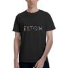 Rwraps Mens T-Shirts Elton John T Shirt Long Sleeve Tops Print Tees