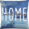 Year Daisy Flower Linen Pillow Case Home Decor Hydrangea Sofa Pillow Cushion