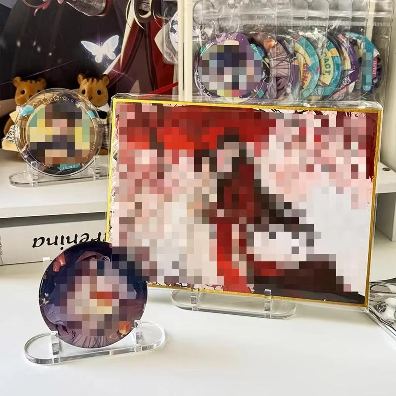 10-50PCS Acrylic Clear Stand Acrylic Easel Display Stand Multi-Functional Holder for Plate Card Commemorative Coin Collectibles Home Office Decoration