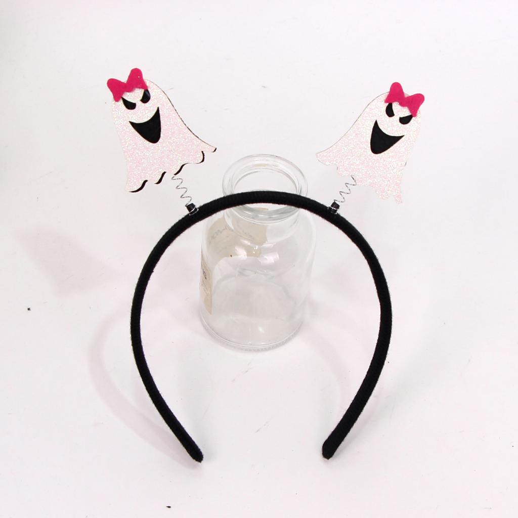 Halloween Ghost Pumpkin Hair Band Soft Polyester Headband Photo Props For Kids Adults Costume Party Accessory