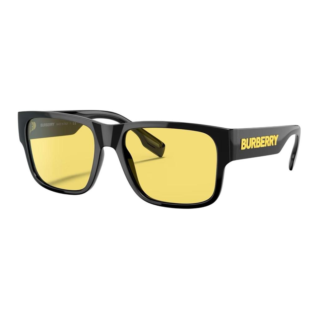 Burberry 4358 UV Protection Yellow Lens Sunglasses Large Frame Ultra Light Material Square Sunglasses Unisex Sunglasses 0BE4358300185