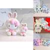 Serie Sanrio Kuromi Melody Cinnamoroll Bambola di Peluche Giocattolo Morbido Fatto a Mano Per Fan di Anime
