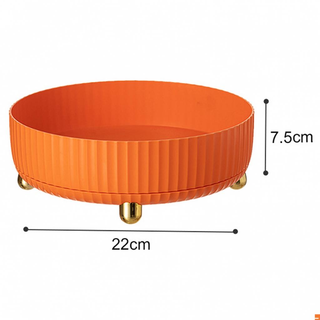 Weiß/Grün/Orange Drehteller 360° drehbar Haushalt