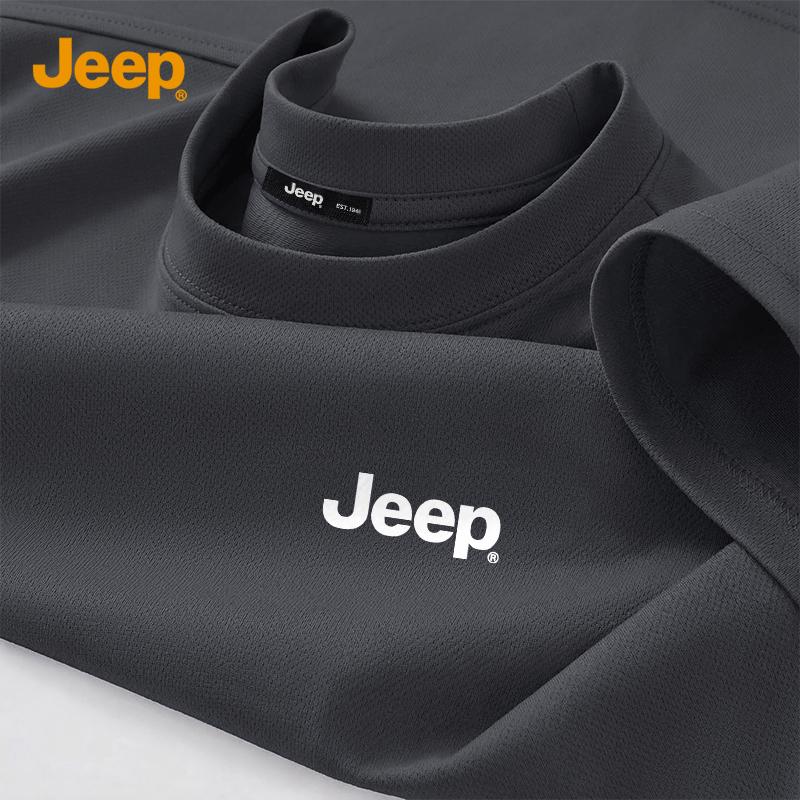 

JEEP Men s Ice Silk Breathable Round Neck T-Shirt 2XL