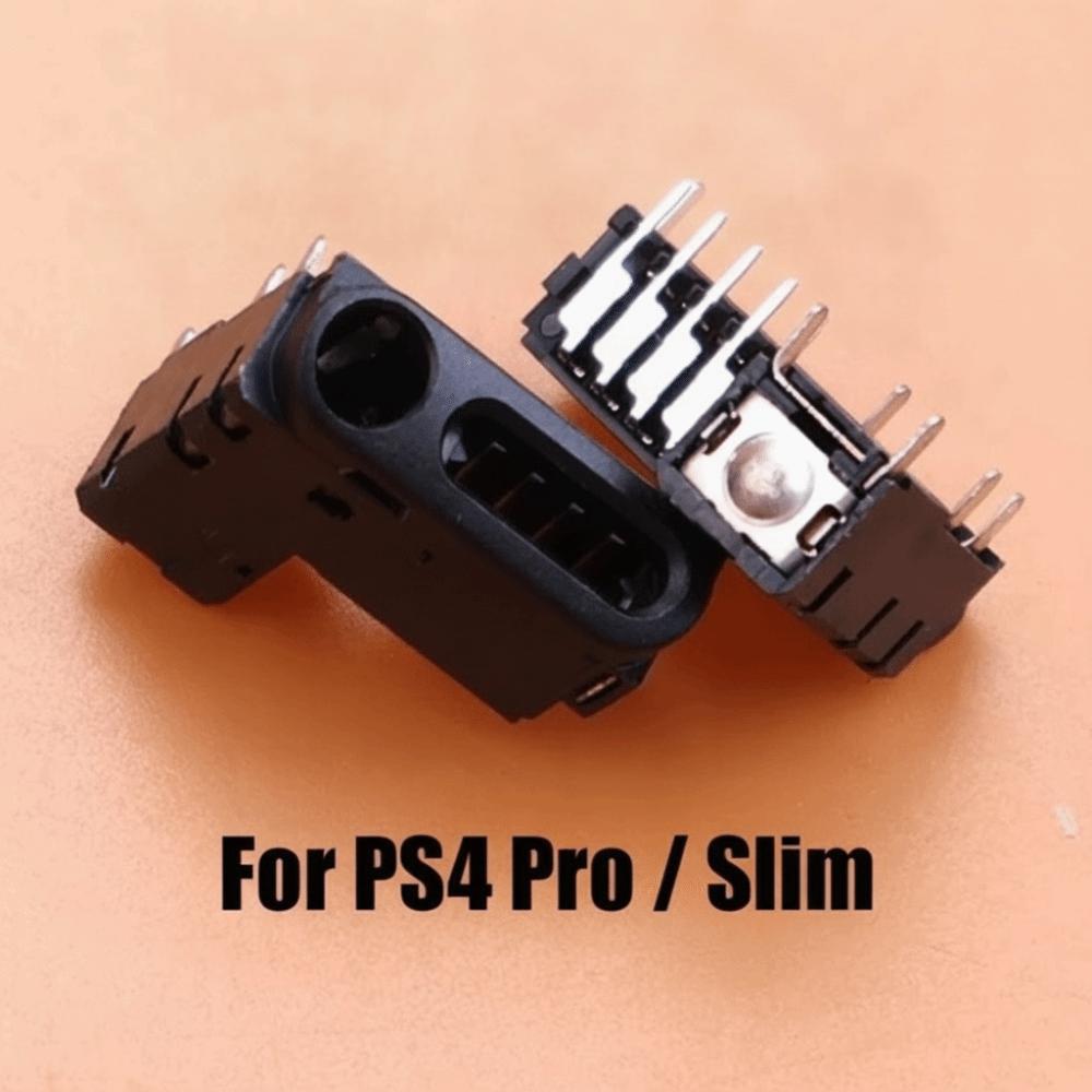 2PCS Interface Connector Audio Port Connector for PSP 1000/PS4 Slim/Pro Game Console Repair Part