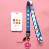 Fashion Flower Women Card Protector Cover Case Card Holder Neck Strap with Lanyard Badge Holder Work ID Card Bus ID Card Holder