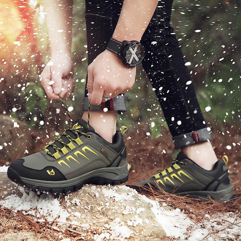 36-47 Winter Paar Plus Samt Warme Outdoor Spezialagent Wanderschuhe Wanderschuhe Sportschuhe Baumwollschuhe Schneestiefel