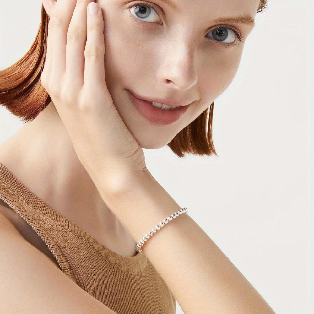 

Регулируемая длина женского браслета из бусин - Элегантная и модная цепочка на руку чистый