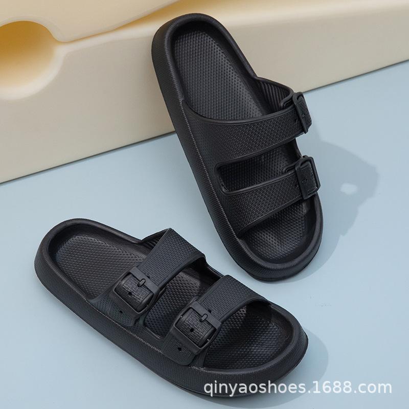 

Шлепанцы на толстой платформе с мягкой подошвой 36 чёрный